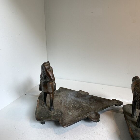 Vintage Copper Horse Ashtrays Set of 2 - Picture 8 of 11
